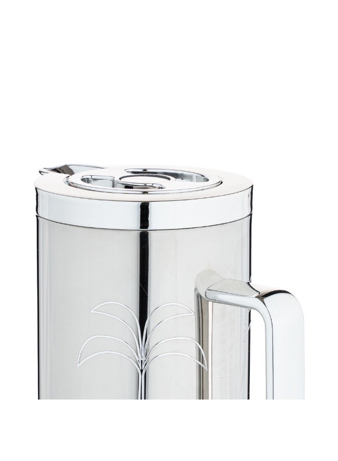 بلندز ترمس شاي و قهوة فضي بنقش النخلة 1 لتر - Image 2